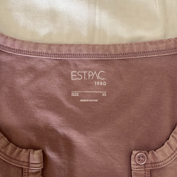 NWT Size XS Pacsun purple washed Henley Top NEVER WORN - Picture 3 of 8